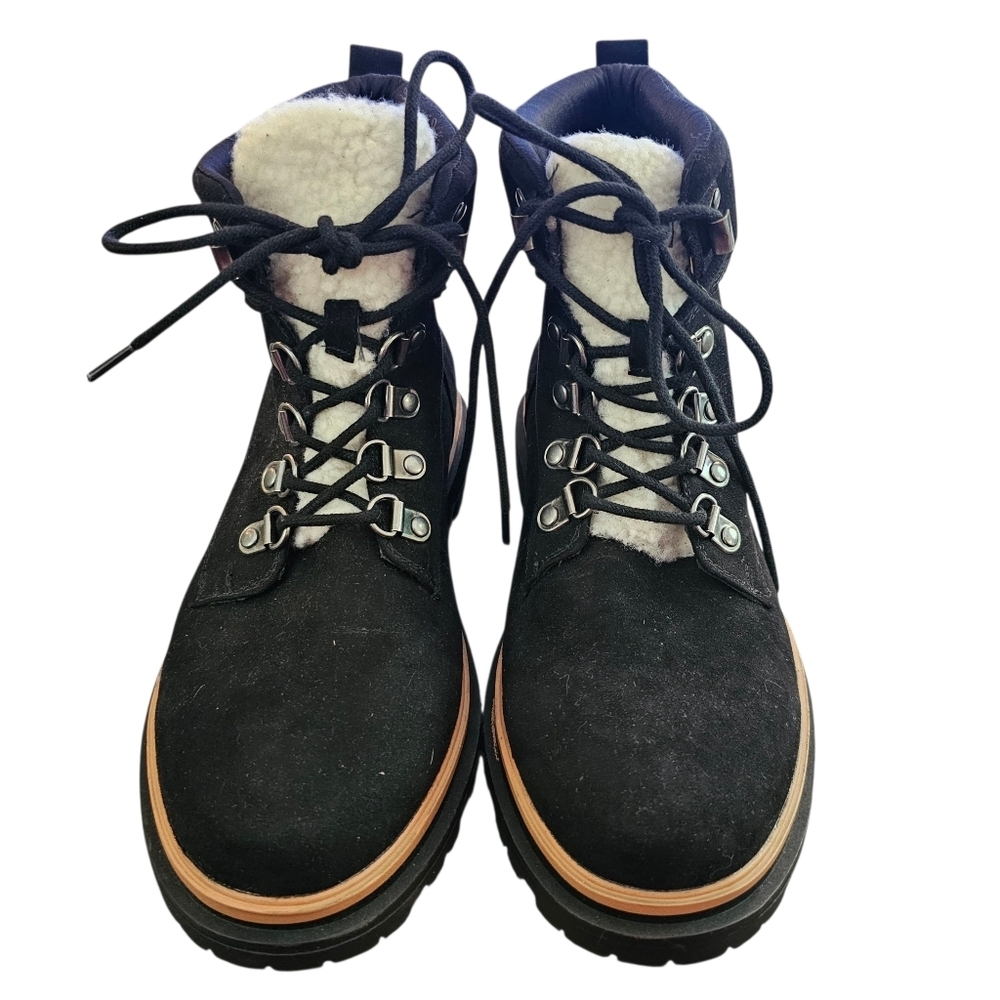 Torrid Hiker Lug Bootie Wide Width Black - Picture 2 of 10